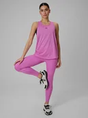 Legginsy - 4F Legginsy treningowe szybkoschnące damskie - różowe XL - miniaturka - grafika 1