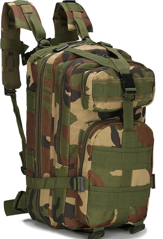 Plecak wojskowy Plecak Unisex Outdoor Podróżny Plecak turystyczny Wojskowa torba taktyczna Plecak trekkingowy Kamuflaż, Styl CL