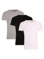 Koszulki męskie - Tommy Hilfiger T-shirty pakowane po 3 szt. Mężczyźni Bawełna wielokolorowy|czarny|biały jednolity, LG - miniaturka - grafika 1