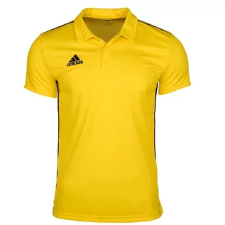 Koszulki męskie - Adidas, Koszulka męska, Polo Core 18 FS1902, żółty, rozmiar S - grafika 1