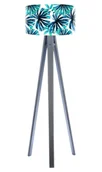 Lampy stojące - Macodesign Lampa podłogowa Niebieska palma tripod-foto-423p-a, 60 W - miniaturka - grafika 1