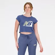 Koszulki i topy damskie - Koszulka damska New Balance WT31817VTI  niebieska - miniaturka - grafika 1