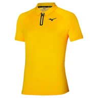 Koszulki sportowe męskie - Koszulka męska Mizuno Frontier Shadow Polo M Cyber Yellow L - miniaturka - grafika 1