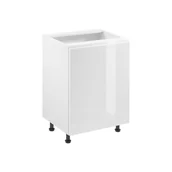 Szafki kuchenne - Szafka Dolna Stojąca 1 Drzwi D60 Prawa Aspen Gała Meble Grey Połysk - miniaturka - grafika 1