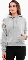 Bluzy damskie - Adidas Bluza damska adidas Tiro 24 Hooded szara IR7509 2XL - miniaturka - grafika 1