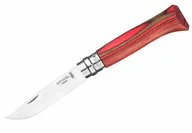 Noże - Nóż Opinel Inox Laminated Red Natural 08 - miniaturka - grafika 1