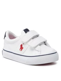 Buty dla chłopców - Ralph Lauren Polo Tenisówki Sayer Ez RF103551 M Biały - grafika 1