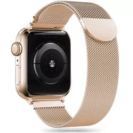 Akcesoria do smartwatchy - Pasek TECH-PROTECT MilaneseBand do Apple Watch 4/5/6/7/8/9/SE/Ultra (42/44/45/49mm) Złoty - miniaturka - grafika 1