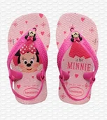 Klapki i japonki damskie - Havaianas Japonki Dziecięce Różowe Logo Myszka Minnie 25-26 Żxl - miniaturka - grafika 1
