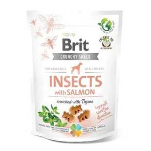 BRIT Brit Care Dog Crunchy Cracker Przysmak Dla Psa Owady, Łosoś, Tymianek 200 g - Przysmaki dla psów - miniaturka - grafika 1