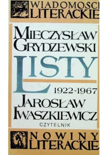 Iwaszkiewicz Listy 1922 - 1967 - Pamiętniki, dzienniki, listy - miniaturka - grafika 1