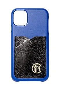 Hi Tech Artisans Cover Iphone 12 Pro Max oficjalny Inter FC, Etui na telefon komórkowy z kieszeniami, Czarny i Niebieski, Skórzany pokrowiec Iphone Handmade we Włoszech, Odporny na wstrząsy - Etui i futerały do telefonów - miniaturka - grafika 1