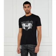 Koszulki męskie - HUGO T-shirt Durro Regular Fit - miniaturka - grafika 1