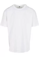 Koszulki męskie - Urban Classics Męski T-shirt, biały + biały, XL - miniaturka - grafika 1