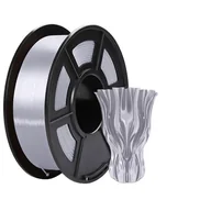 Filamenty i akcesoria do drukarek 3D - filament do drukarek 3D, wysoka wytrzymałość, 1 kg PLA +, srebrny SILK - miniaturka - grafika 1