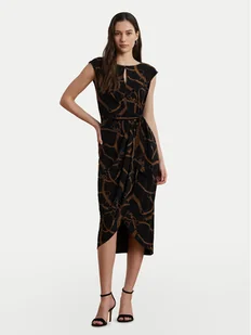 LAUREN RALPH LAUREN Sukienka koktajlowa 200973612001 Czarny Slim Fit - Sukienki - miniaturka - grafika 1