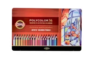 Przybory szkolne - Koh-I-Noor Kredki Polycolor w metalowej kasecie 36 kolorów - miniaturka - grafika 1
