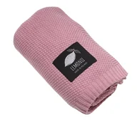 Koce i narzuty dla dzieci - Lemonii, Kocyk Niemowlęcy, 100% Bawełniany, Dla Dzieci, Tkany, Ciemny Róż - miniaturka - grafika 1