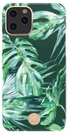 Etui i futerały do telefonów - Kingxbar Blossom etui ozdobione oryginalnymi Kryształami Swarovskiego iPhone 11 Pro wielokolorowy (Leaf) - Wielokolorowy - miniaturka - grafika 1