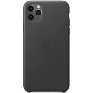 APPLE Etui Leather Case do iPhone 11 Pro Max Czarny - Etui i futerały do telefonów - miniaturka - grafika 1