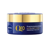 Kremy do twarzy - Nivea Q10 Ekstra Odżywienie przeciwzmarszczkowy odbudowujący krem na noc 50ml 109803-uniw - miniaturka - grafika 1