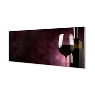 Tablice i flipcharty - Panel szklany Butelka fina i kieliszek 125x50 cm - miniaturka - grafika 1