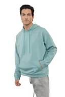 Bluzy męskie - TRENDYOL MAN BLUZA MĘSKA Z KAPTUREM DŁUGI RĘKAW Z NADRUKIEM MIĘTOWA XL 5DA - miniaturka - grafika 1
