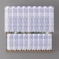 Firany - Zazdrostka żakardowa metrażowa Mansa wys. 70 cm biała 624832 70 cm - miniaturka - grafika 1