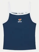 Koszulki i topy damskie - Guess Top J5GI07 KCU20 Niebieski Slim Fit - miniaturka - grafika 1