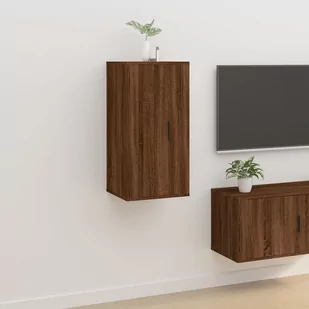 Lumarko Wisząca szafka telewizyjna, brązowy dąb, 40x34,5x80 cm - Szafki RTV Lumarko Wisząca szafka telewizyjna, brązowy dąb, 40x34,5x80 cm - Szafki RTV - miniaturka - grafika 1