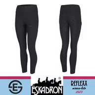 Bryczesy - Eskadron Legginsy jeździeckie damskie PRO RIDING TIGHT REFLEXX SS 23 - black - miniaturka - grafika 1