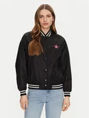 Kurtki damskie - Guess Jeans Kurtka bomber W5RL43 WHAA2 Czarny Regular Fit - miniaturka - grafika 1