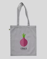 Torby i wózki na zakupy - TORBA BAWEŁNIANA NA ZAKUPY CEBULA Szary - miniaturka - grafika 1