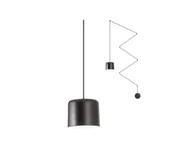 Lampy sufitowe - Redo 01-1822 - Żyrandol na lince DODO 1xE27/15W/230V czarny - miniaturka - grafika 1