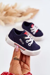 Trampki Dziecięce Niskie Granatowe Big Star JJ374163 - Zazoo - Trampki damskie - miniaturka - grafika 1