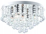 Lampy sufitowe - Lampa Wisząca Plafon Żyrandol Crystal 5 Kryształ - miniaturka - grafika 1