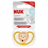 Smoczki uspokajające - Nuk Smoczek uspokajający silikonowy 6-18m Space Lew 10736385 - miniaturka - grafika 1