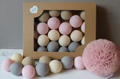 Pozostałe oświetlenie - Cotton Balls, Lampki pastelove, 10 szt. - miniaturka - grafika 1