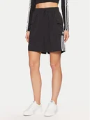 Spodenki damskie - adidas Szorty sportowe adicolor JH1077 Czarny Loose Fit - miniaturka - grafika 1