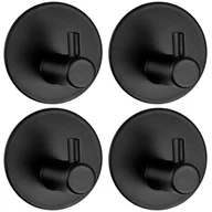 Wieszaki i stojaki - Zestaw czterech wieszaków loft TAVAS czarny - miniaturka - grafika 1