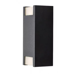 RABALUX 77055 Cernon Zewnętrzna lampa ścienna   IP44 czarny GU10 2x MAX 7 - Lampy ogrodowe - miniaturka - grafika 1