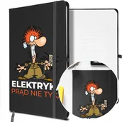 Notesy i bloczki - NOTES A5 z Gumką Prezent dla ELEKTRYKA Twoje IMIĘ - miniaturka - grafika 1
