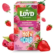 Herbata - Ekspresowa Herbata Owocowa Loyd Na Zimno Malina Truskawka Hot’N Cold 30g - miniaturka - grafika 1