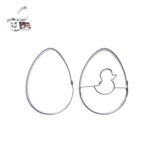 Komplet 2 nierdzewnych foremek wielkanocnych Orion Egg - Formy do ciast - miniaturka - grafika 1