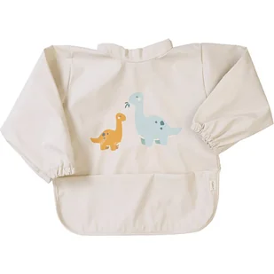 Saro Baby Waterproof Bib with Sleeves śliniak Sand 1 szt. - Śliniaki i fartuszki - miniaturka - grafika 1