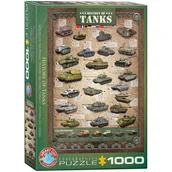 Puzzle - Eurographics Puzzle 1000 History of Tanks 6000-0381 - - miniaturka - grafika 1