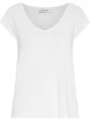 Koszulki i topy damskie - Pieces Koszulka "Kamala" w kolorze białym - miniaturka - grafika 1