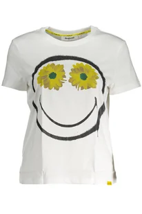 DESIGUAL DAMSKI T-SHIRT Z KRÓTKIM RĘKAWEM, BIAŁY - Portfele - miniaturka - grafika 1