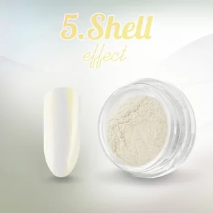 Pyłek do paznokci brokat efekt lustra Shell 5 - Ozdoby do paznokci - miniaturka - grafika 1