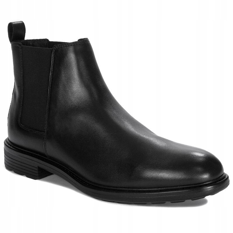 GEOX Sztyblety męskie skórzane czarne U46CGA-00043 Black r.44